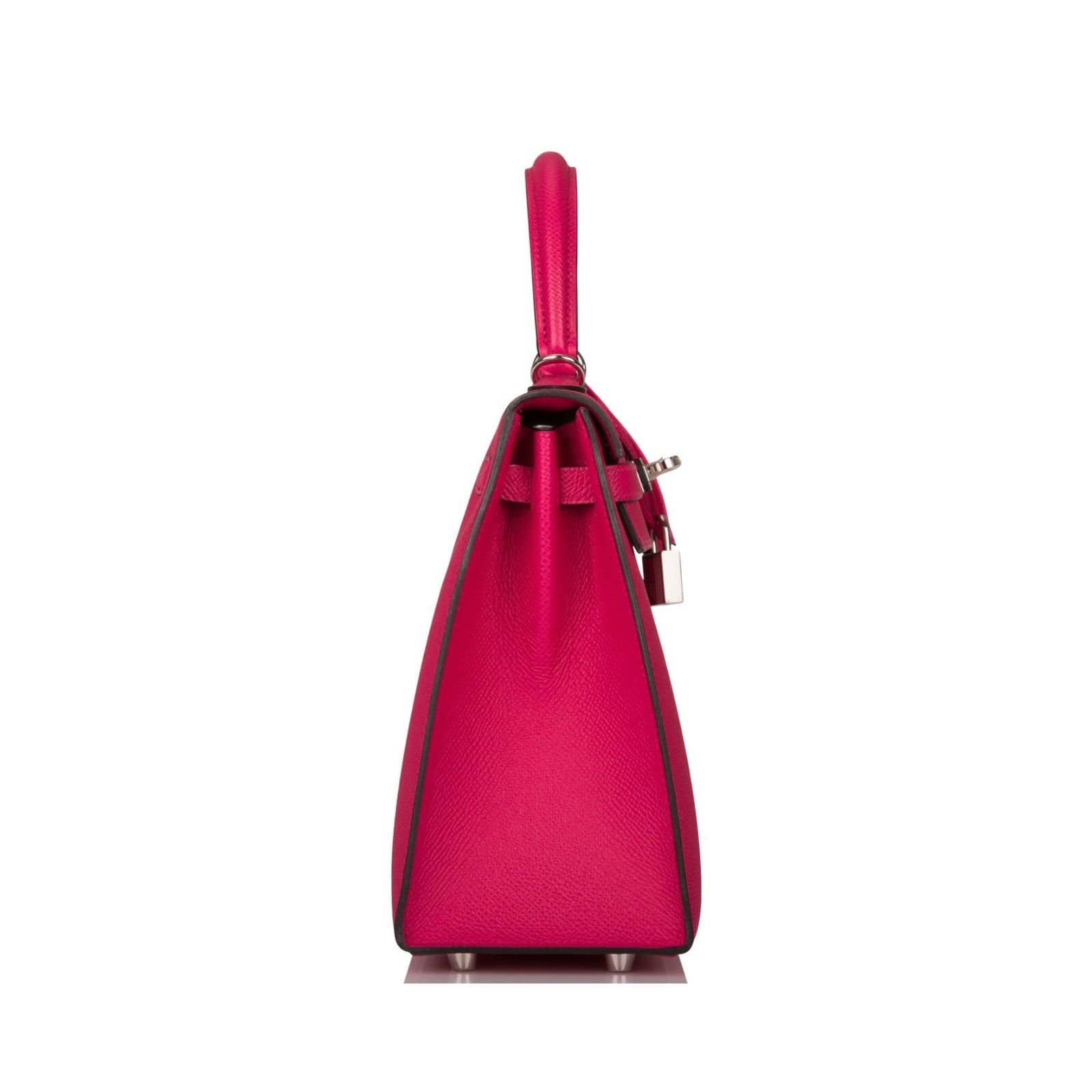 Hermès Kelly 25 Sellier Rose Mexico Epsom Leather PHW.